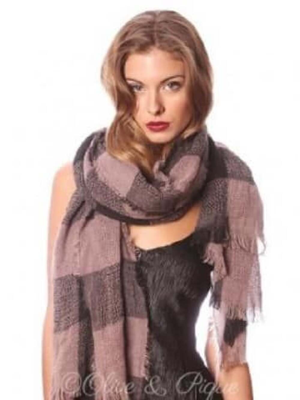 Plaid Blanket Scarf